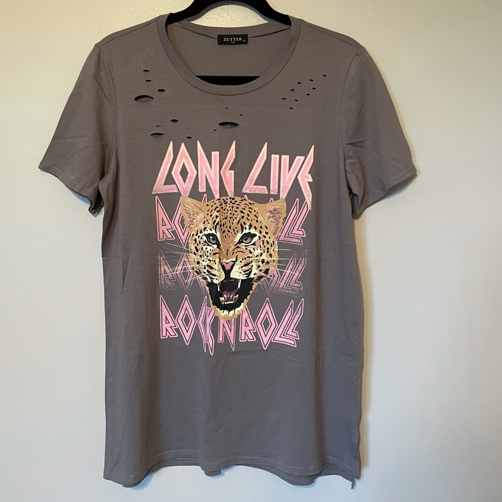 NWOT Long Live Rock N Roll Tee 🐆